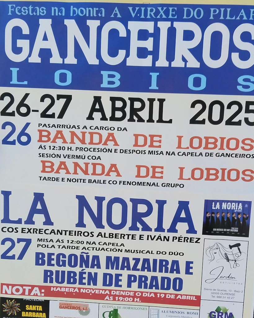 Virxe do Pilar de Ganceiros (2025) en Lobios