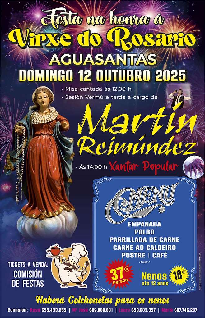 Virxe do Rosario de Aguasantas (2025) en Rois