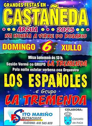 Fechas, información, programa, cartel, imágenes, mapa y ubicación de Virxe do Rosario de Castañeda  en  Arzúa