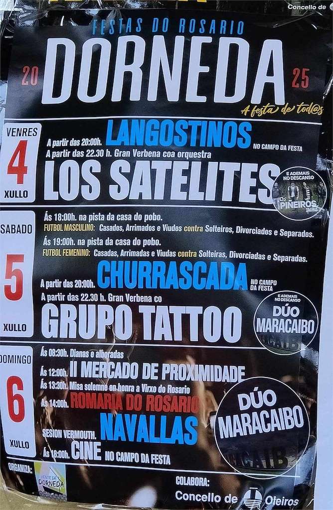 Virxe do Rosario de Dorneda (2025) en Oleiros