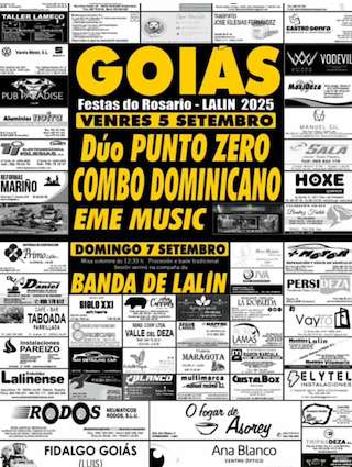 Fechas, información, programa, cartel, imágenes, mapa y ubicación de Virxe do Rosario de Goiás  en  Lalín
