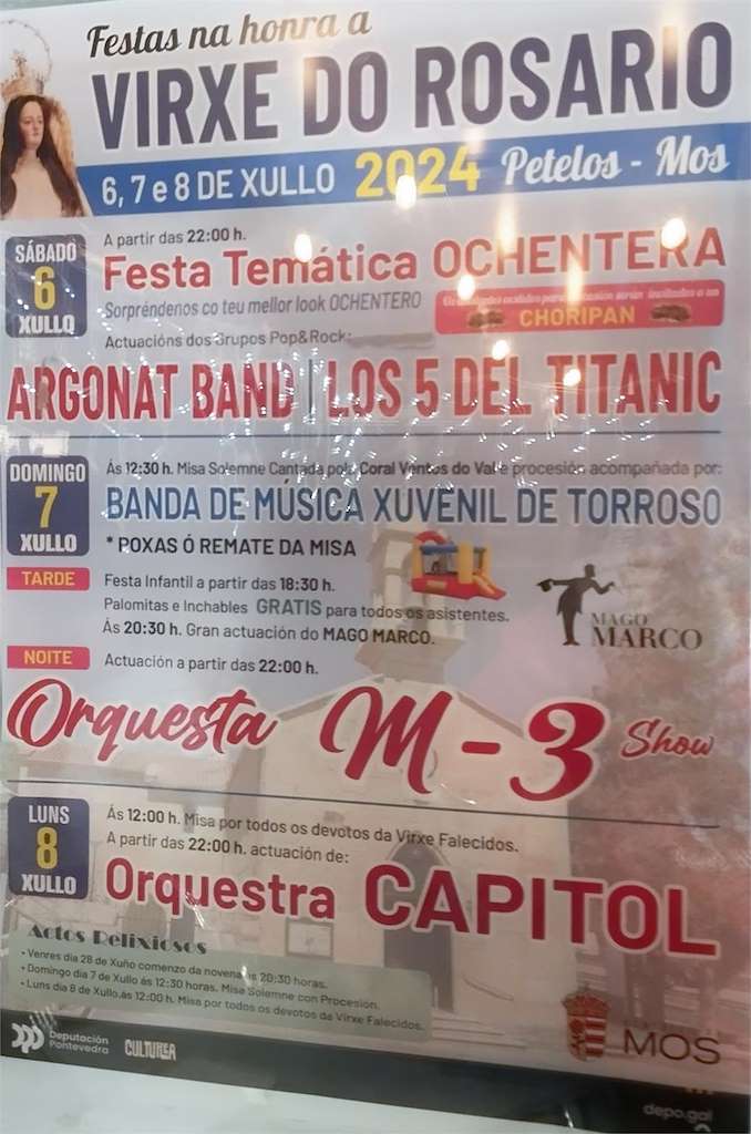 Virxe do Rosario de Petelos en Mos