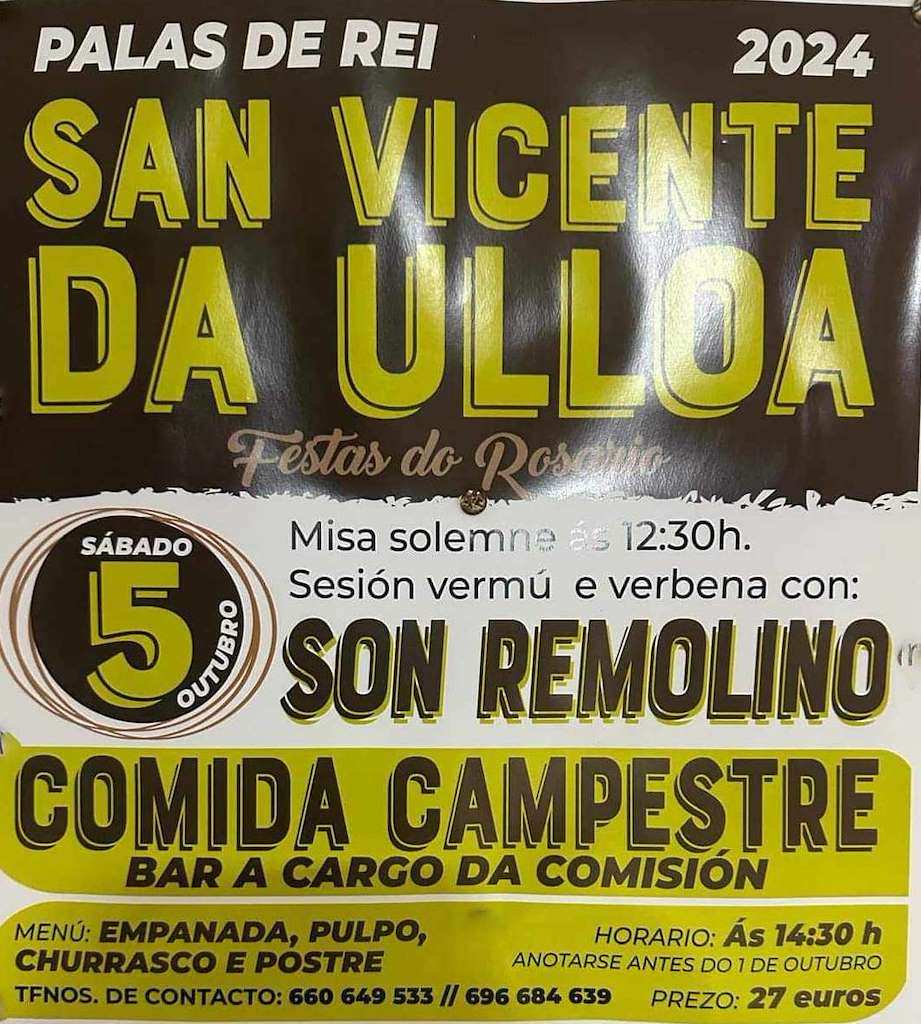 Virxe do Rosario de San Vicente de Ulloa en Palas de Rei