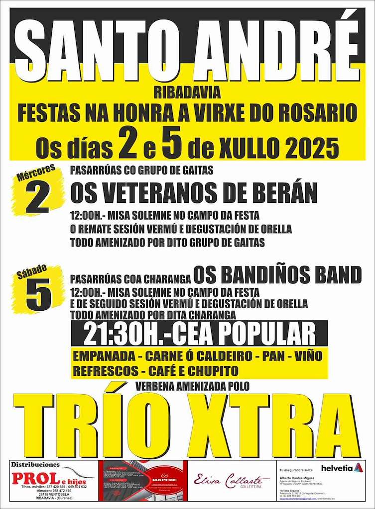 Virxe do Rosario de Santo André en Ribadavia