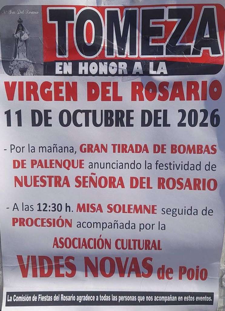 Virxe do Rosario de Tomeza (2026) en Pontevedra