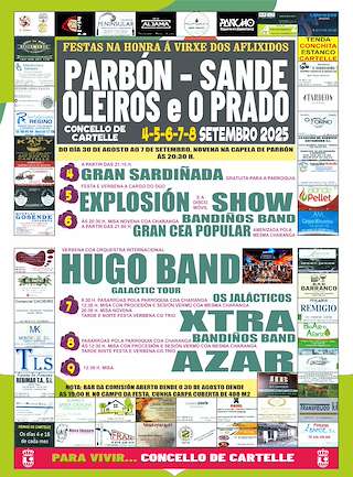 Fechas, información, programa, cartel, imágenes, mapa y ubicación de Virxe dos Aflixidos de Sande  en  Cartelle