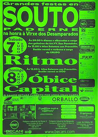 Fechas, información, programa, cartel, imágenes, mapa y ubicación de Virxe dos Desamparados de Souto  en  Paderne