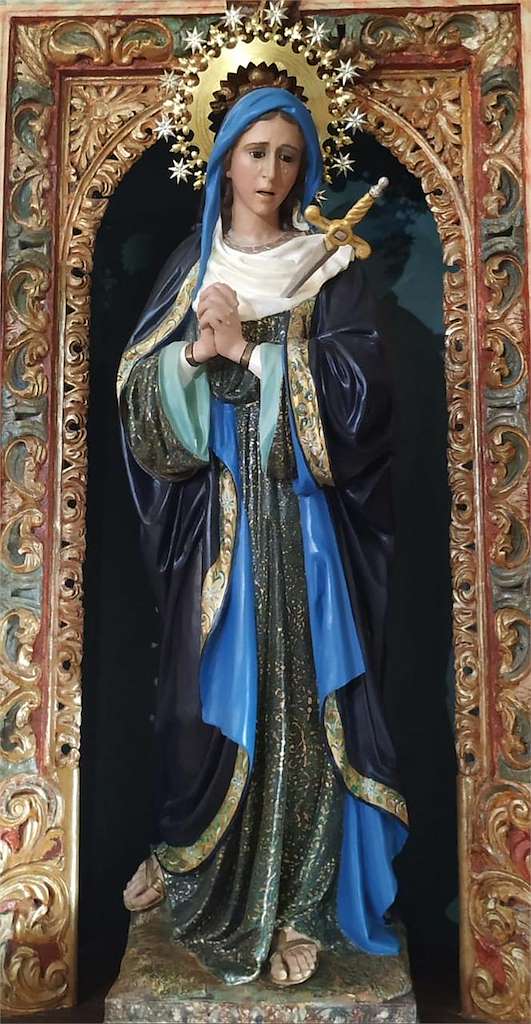 Virxe dos Dolores de A Teixeira en Redondela