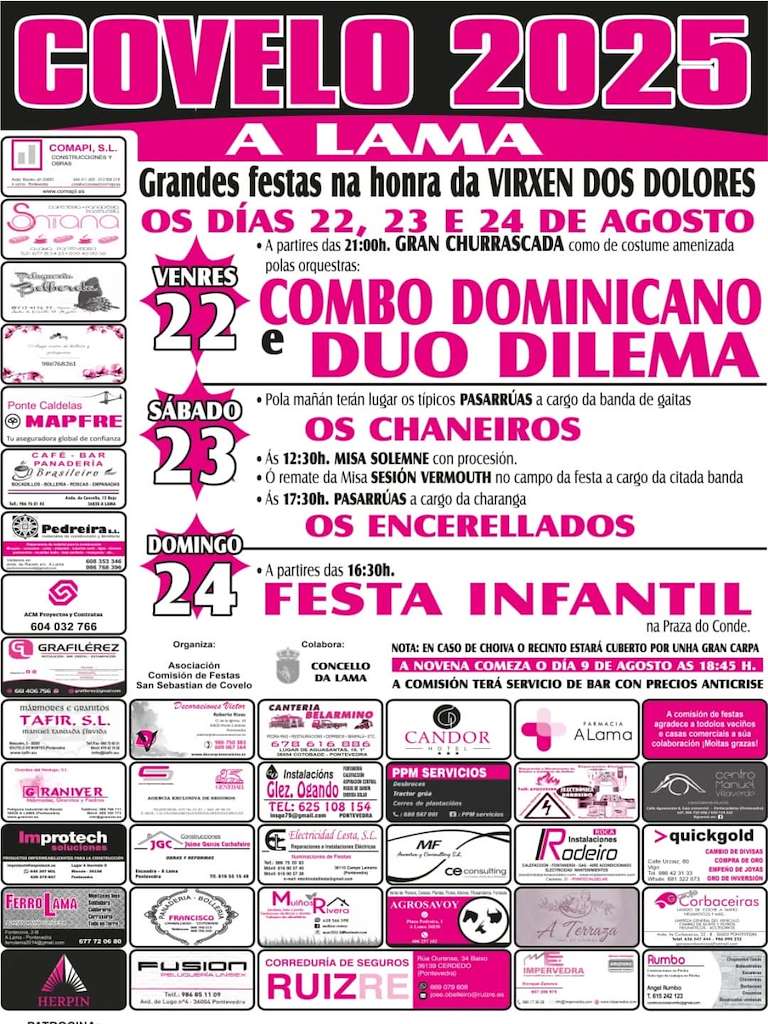 Virxe dos Dolores de Covelo (2025) en A Lama