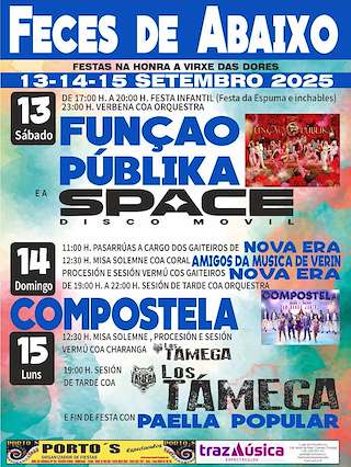 Fechas, información, programa, cartel, imágenes, mapa y ubicación de Virxe dos Dolores de Feces de Abaixo  en  Verín