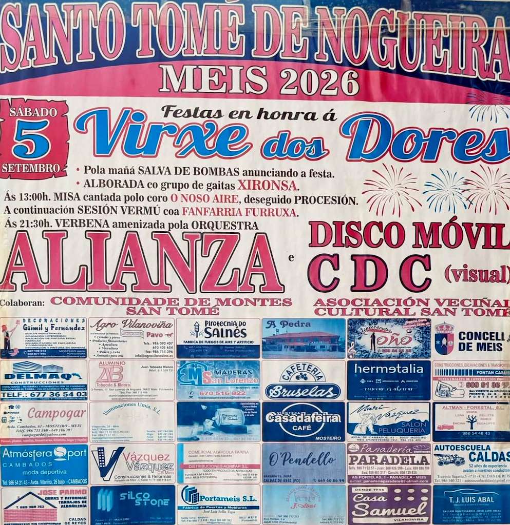 Virxe dos Dolores de Santo Tomé de Nogueira (2026) en Meis