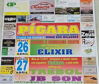 Fechas, información, programa, cartel, imágenes, mapa y ubicación de Virxe dos Milagres de Pígara  en  Guitiriz