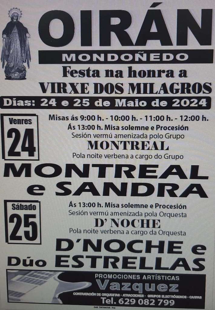 Virxe dos Milagros de Oirán (2025) en Mondoñedo