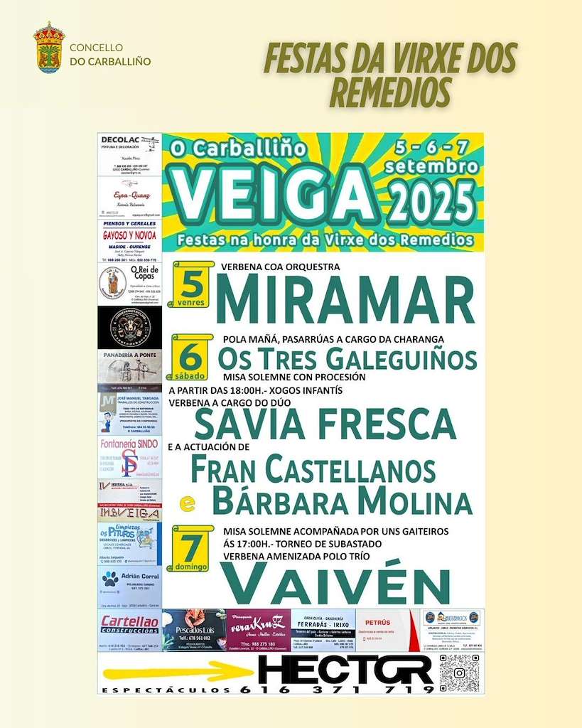 Virxe dos Remedios da Veiga (2025) en O Carballiño