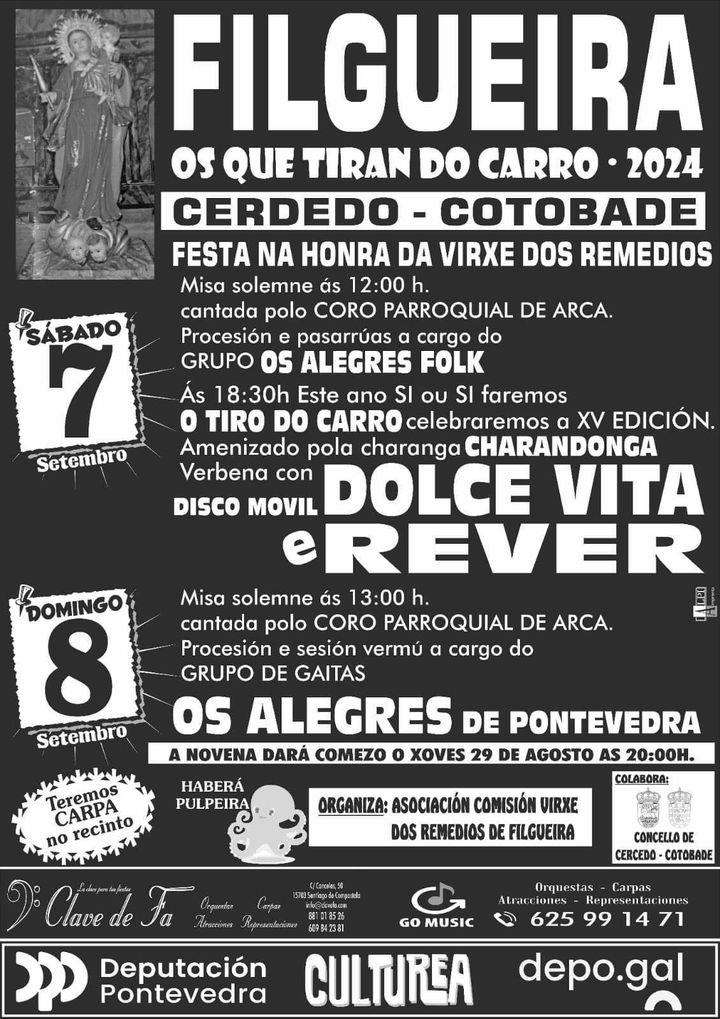 Virxe dos Remedios de Filgueira en Cerdedo-Cotobade