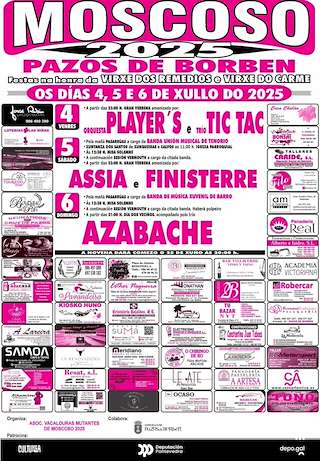 Fechas, información, programa, cartel, imágenes, mapa y ubicación de Virxe dos Remedios de Moscoso  en  Pazos de Borbén