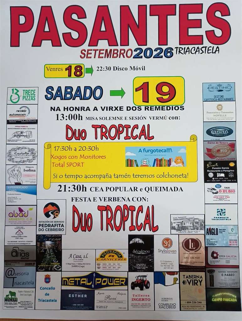 Virxe dos Remedios de Pasantes (2026) en Triacastela