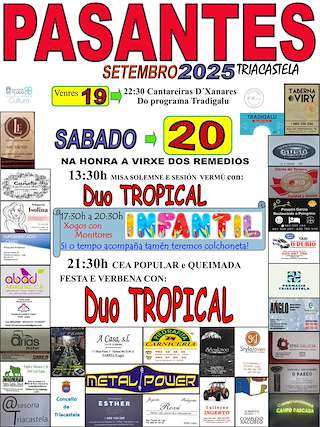 Fechas, información, programa, cartel, imágenes, mapa y ubicación de Virxe dos Remedios de Pasantes  en  Triacastela