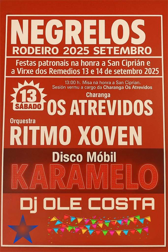 Virxe dos Remedios e San Ciprián de Negrelos en Rodeiro