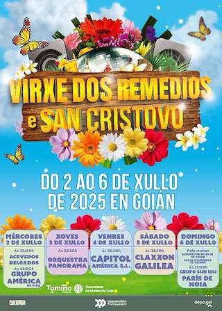 Fechas, información, programa, cartel, imágenes, mapa y ubicación de Virxe dos Remedios e San Cristovo de Goián  en  Tomiño