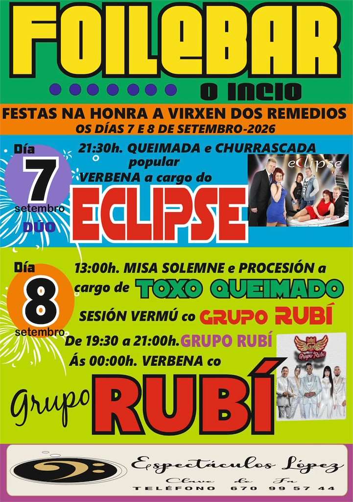 Virxe dos Remedios en Foilebar (2026) en O Incio