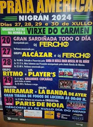 Virxen do Carmen de Playa América en Nigrán