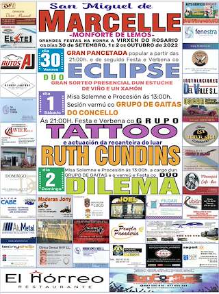 Virxen do Rosario de Marcelle en Monforte de Lemos