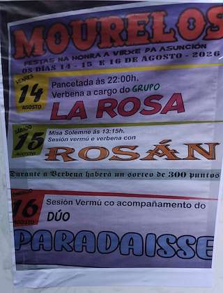 Fechas, información, programa, cartel, imágenes, mapa y ubicación de Virxen da Asunción de Mourelos (2026)  en  O Saviñao