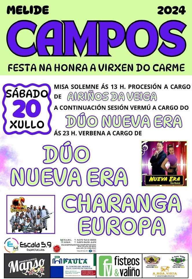 Virxen do Carme de Campos en Melide