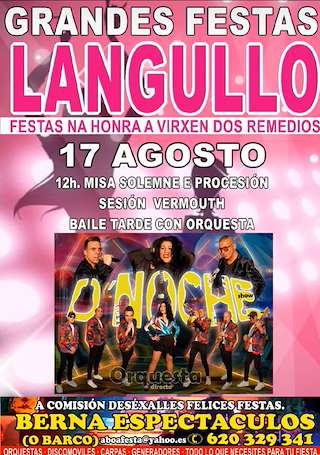 Fechas, información, programa, cartel, imágenes, mapa y ubicación de Virxen dos Remedios de Langullo  en  Manzaneda