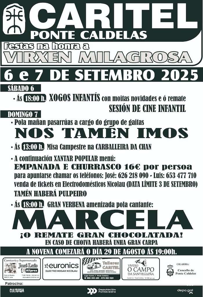 Virxen Milagrosa de Caritel  en Ponte Caldelas