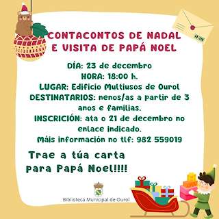 Visita de Papá Noel en Ourol