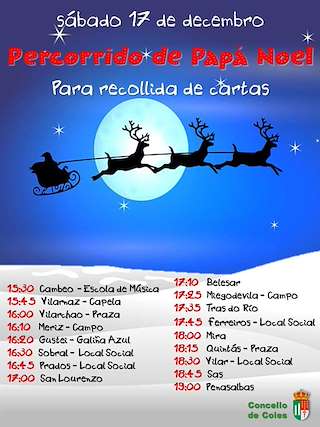 Visita de Papá Noel en Coles