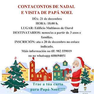 Visita de Papá Noel en Ourol