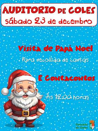 Visita de Papá Noel en Coles