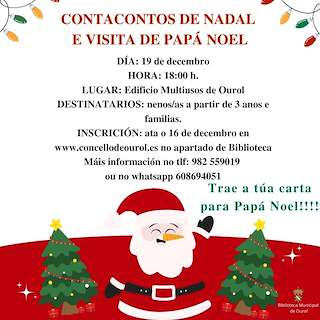 Visita de Papá Noel en Ourol