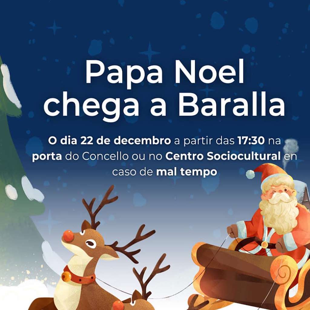 Visita de Papá Noel en Baralla