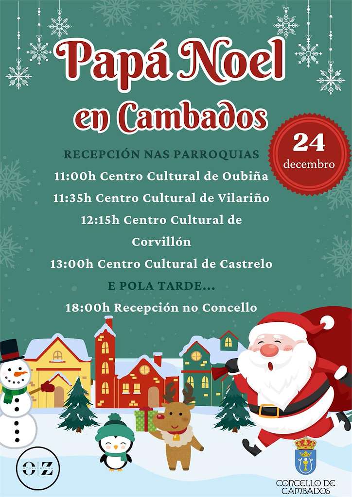 Visita de Papá Noel  en Cambados