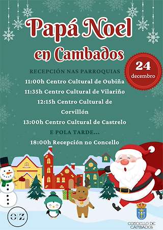 Fechas, información, programa, cartel, imágenes, mapa y ubicación de Visita de Papá Noel   en  Cambados