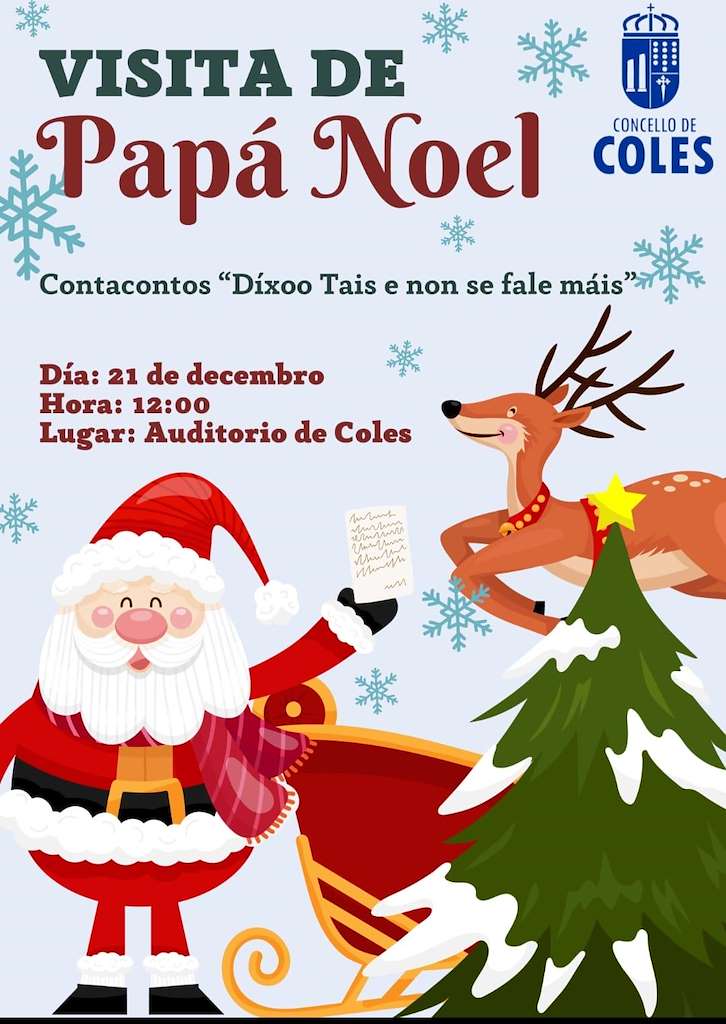 Visita de Papá Noel en Coles