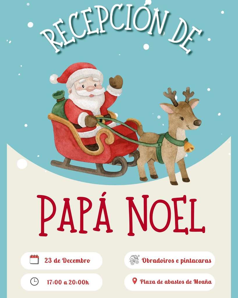Visita de Papá Noel en Moaña