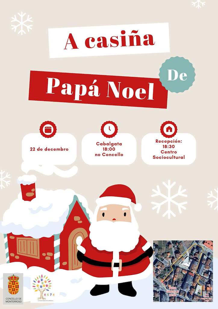 Visita de Papá Noel en Monterroso