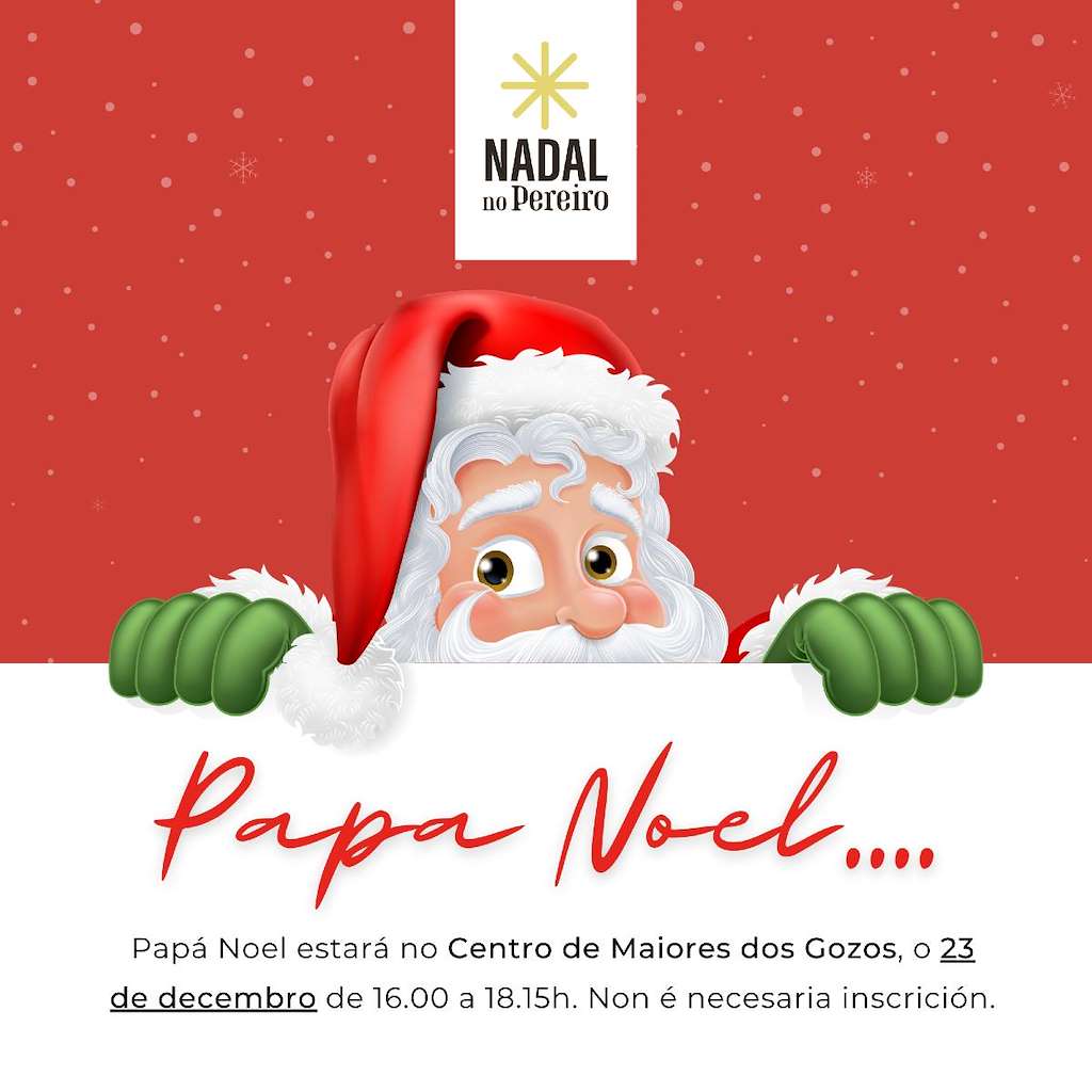 Visita de Papá Noel en O Pereiro de Aguiar