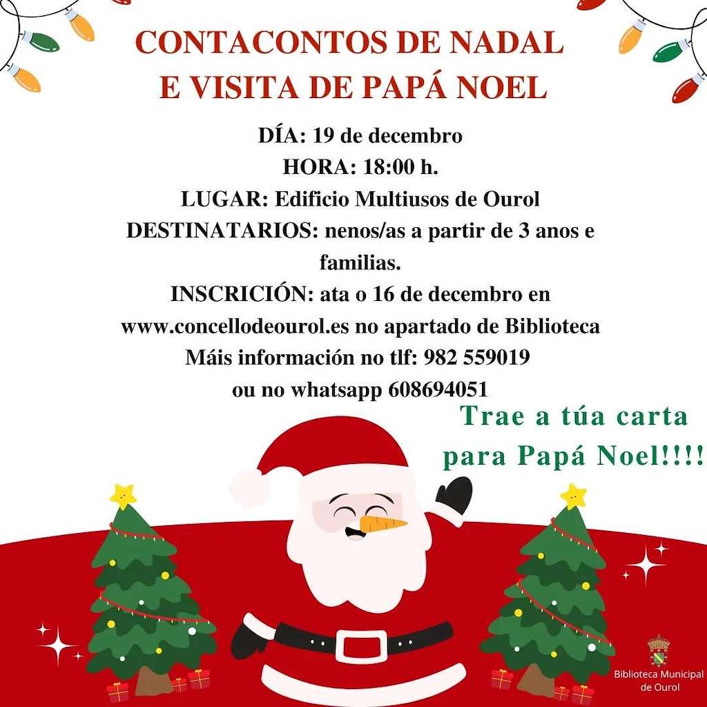 Visita de Papá Noel en Ourol