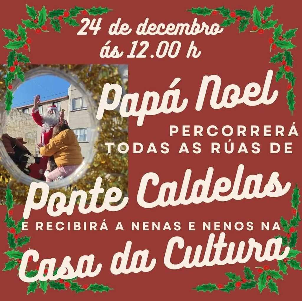 Visita de Papá Noel en Ponte Caldelas
