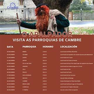 Fechas, información, programa, cartel, imágenes, mapa y ubicación de Visita do Apalpador   en  Cambre