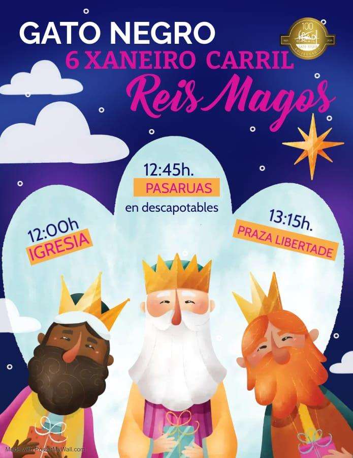 Visita dos Reis Magos en Carril en Vilagarcía de Arousa