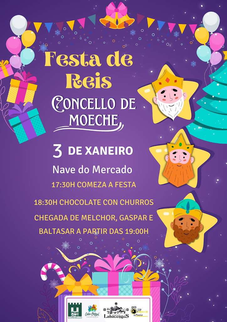 Visita dos Reis Magos (2023) en Moeche