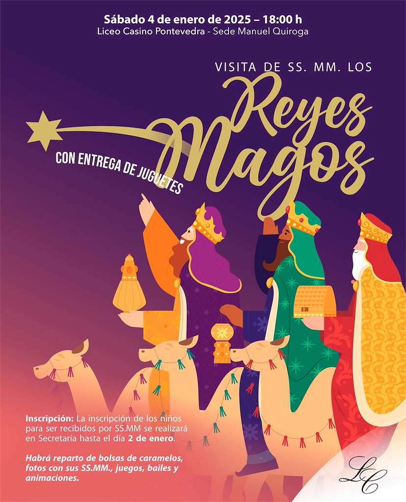 Visita dos Reis no Liceo Casino en Pontevedra
