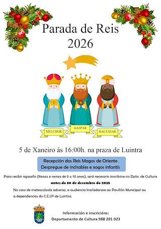 Fechas, información, programa, cartel, imágenes, mapa y ubicación de Visita de los Reyes (2026) en Nogueira de Ramuín
